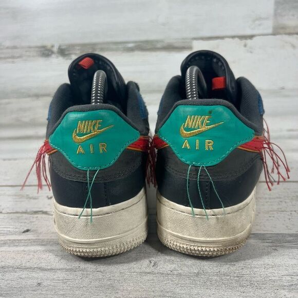 Nike Unisex Air Force 1 Low BHM 2020 Sneakers Grey Track Red CT5534 001 - Picture 3 of 8